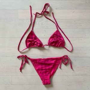 Burberry Brit Checked Triangle Bikini